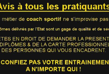 Avis à tous les pratiquants : faites attention avant de choisir votre coach !